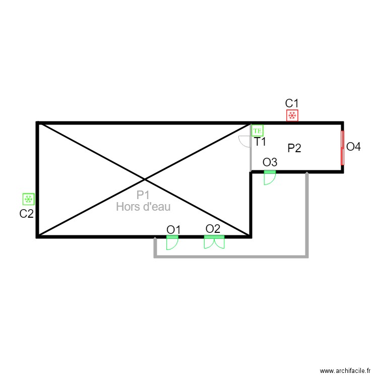 ABC0005logement. Plan de 0 pièce et 0 m2