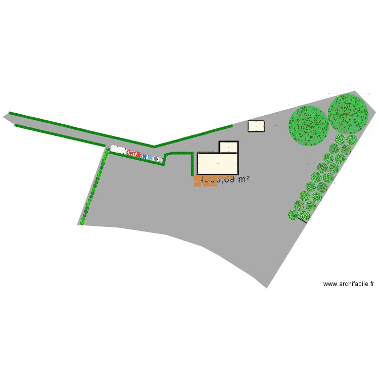 Ruynes. Plan de 3 pièces et 162 m2