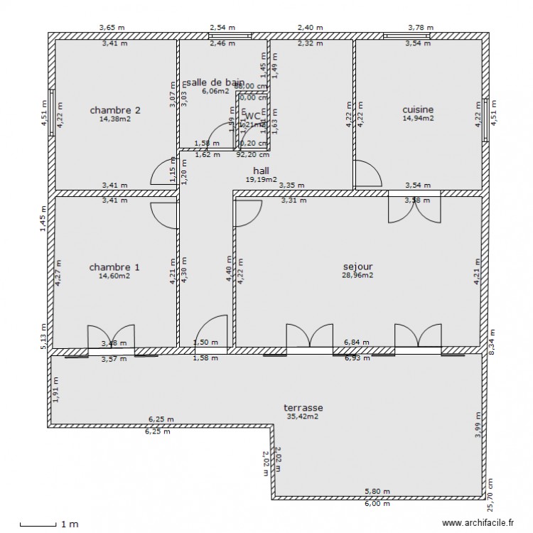 ma maison. Plan de 0 pièce et 0 m2