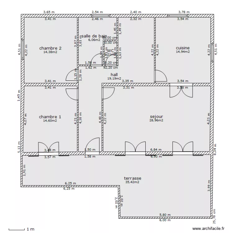 ma maison. Plan de 