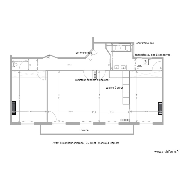 demon projet. Plan de 0 pièce et 0 m2