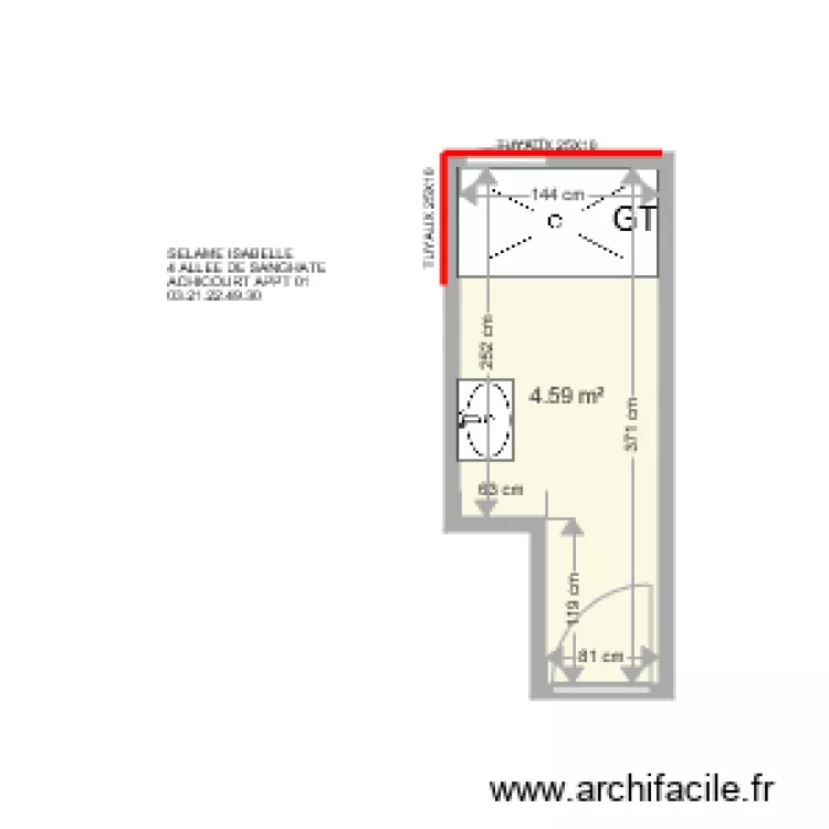 SELAME ISABELLE. Plan de 