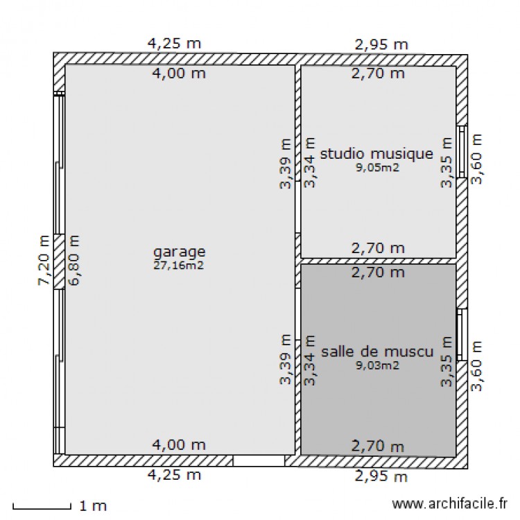 garage. Plan de 0 pièce et 0 m2