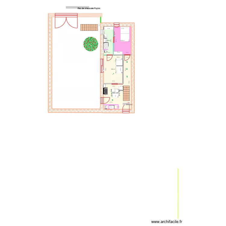 PLAN  RDC 114 le Blanc PUJOLS. Plan de 