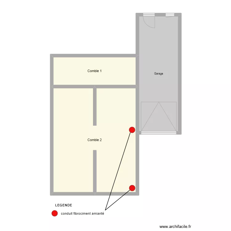 dubuisson2 Comble. Plan de 