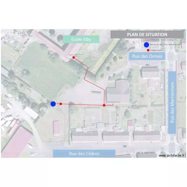 PROJET CITY STADE TRAVAUX GC. Plan de 