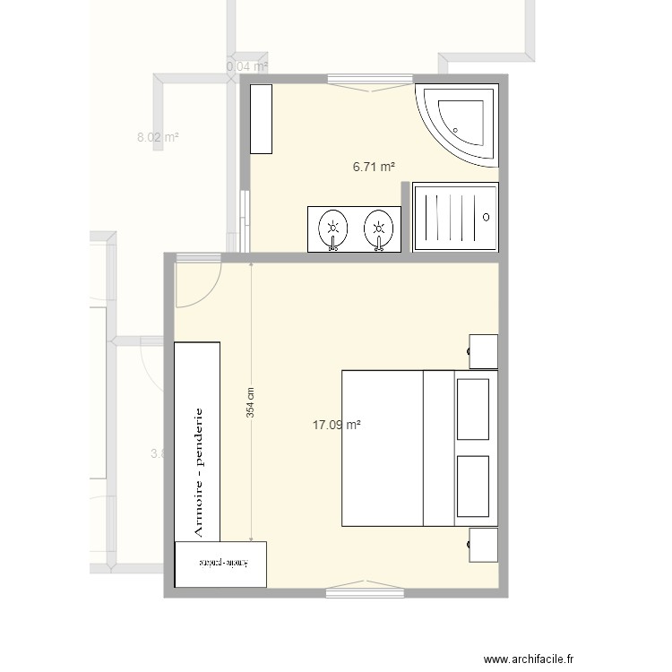 SdB1. Plan de 0 pièce et 0 m2