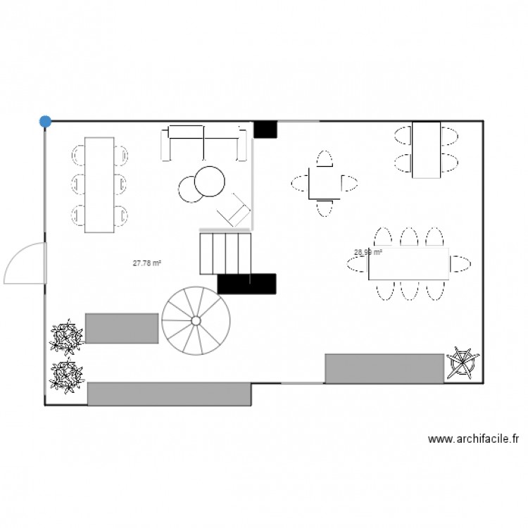 RDC Idées. Plan de 0 pièce et 0 m2