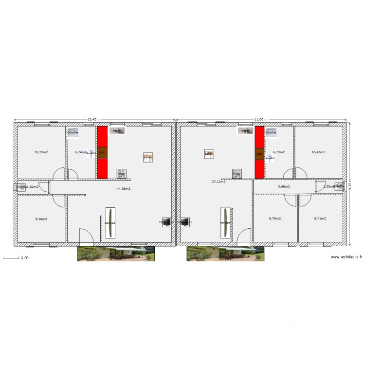 ap 2. Plan de 0 pièce et 0 m2