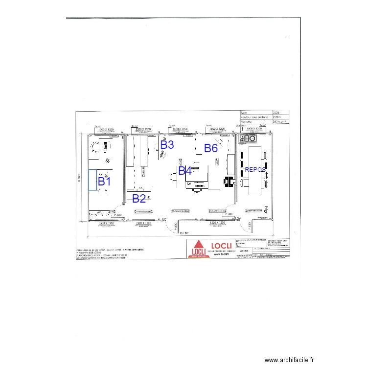 bureaux. Plan de 0 pièce et 0 m2