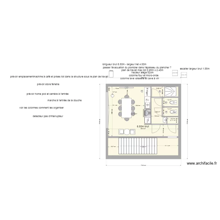 plan cuisine et wc MVO - v4. Plan de 