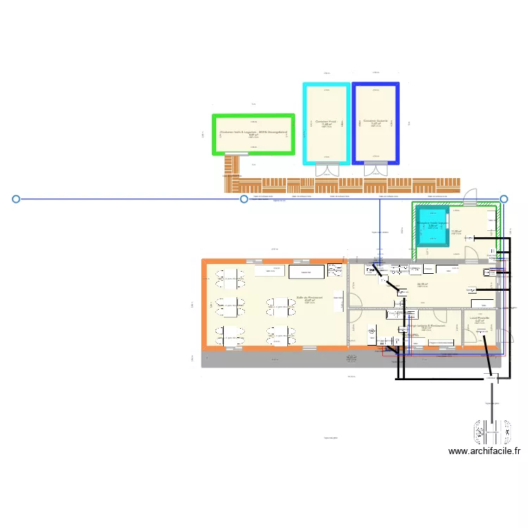 Restaurant Cuisine 2. Plan de Restaurant Cuisine 2. Plan de