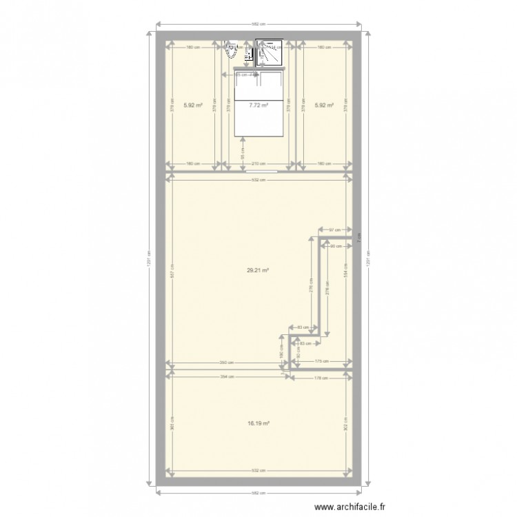 chambre amis combles 3. Plan de 0 pièce et 0 m2