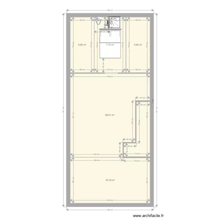 chambre amis combles 3. Plan de 
