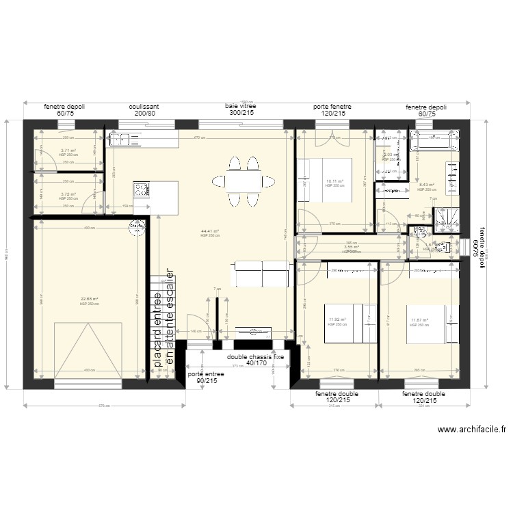 plan grain tourneyre variante . Plan de 0 pièce et 0 m2