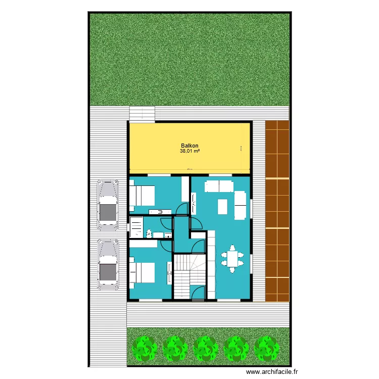 Emirdag 2 oda 1 salon. Plan de 