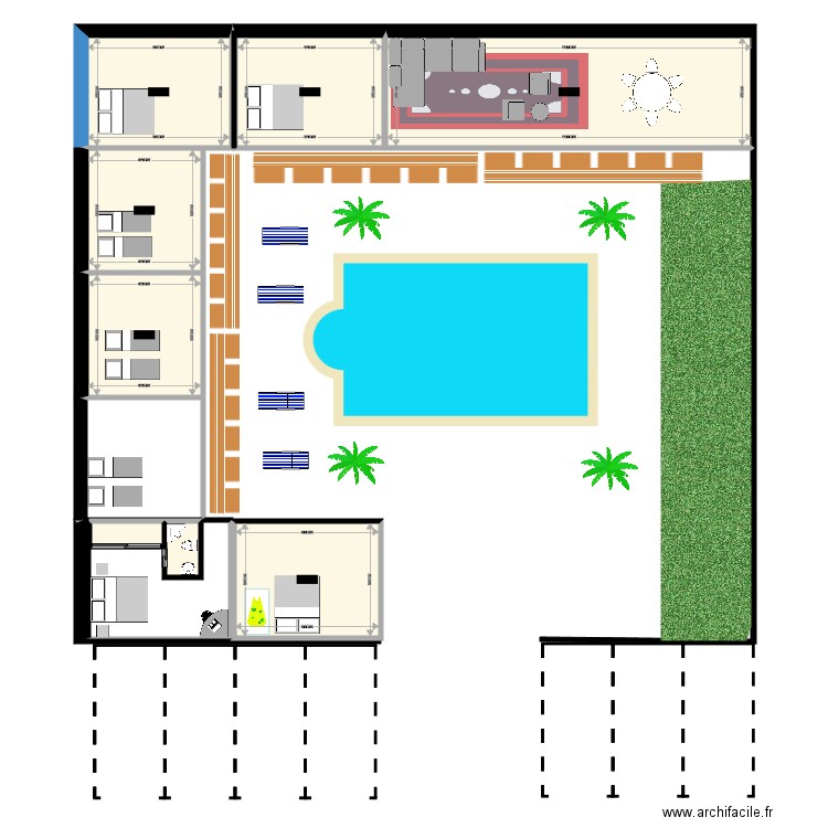 dar finti. Plan de 0 pièce et 0 m2