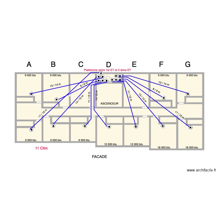 Clim 2 ET. Plan de 0 pièce et 0 m2