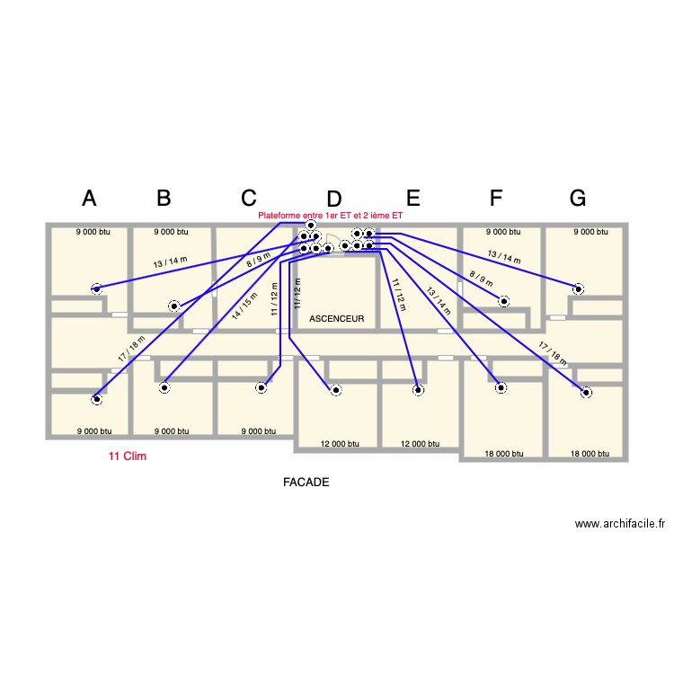 Clim 2 ET. Plan de 0 pièce et 0 m2