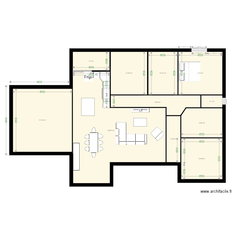 plan maison. Plan de 0 pièce et 0 m2