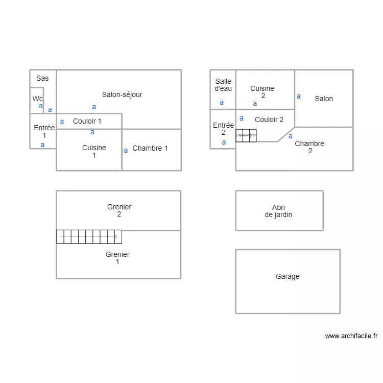LEGUILINEC LECALVEZ. Plan de 