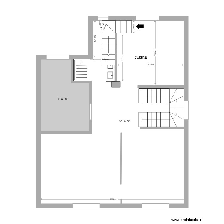 PLAN JEAN LUC ROUSSAS RDC. Plan de 0 pièce et 0 m2