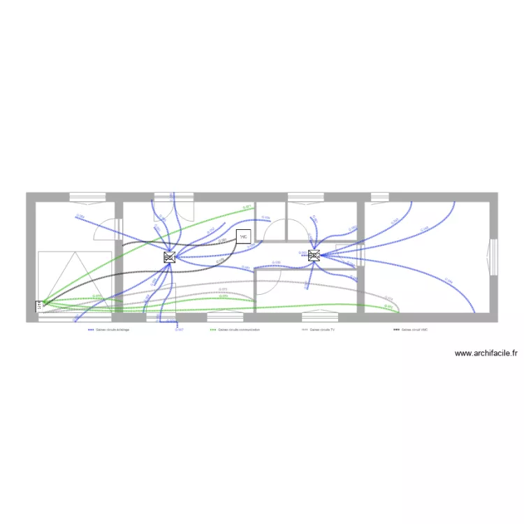 Pavillon AFPA Plan gaines 2. Plan de Pavillon AFPA Plan gaines 2. Plan de