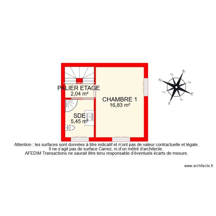 BI 10992 ETAGE 1. Plan de 0 pièce et 0 m2