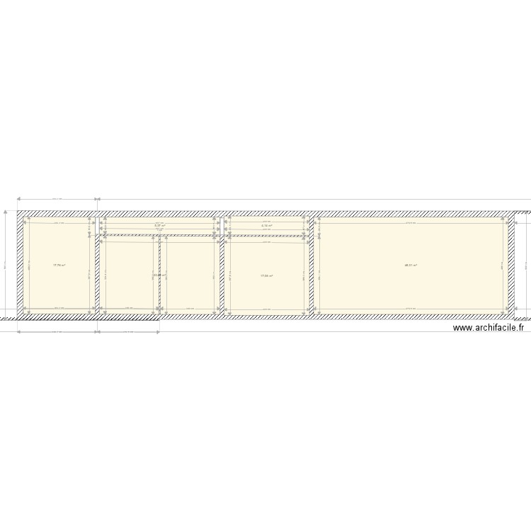 FDJ. Plan de 6 pièces et 116 m2