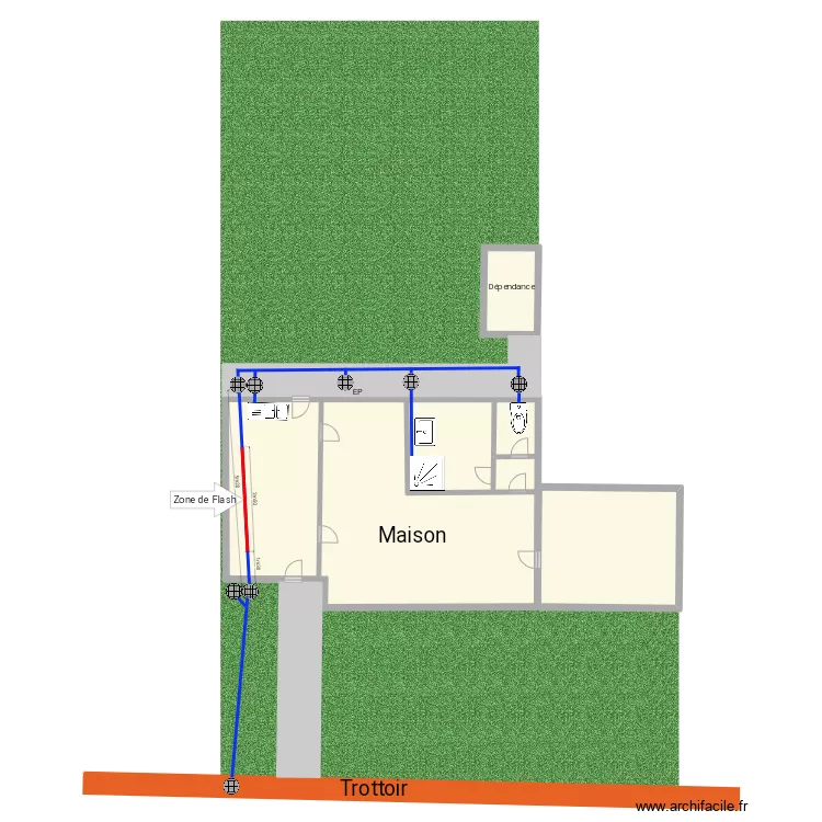 4 Hector B lens . Plan de 