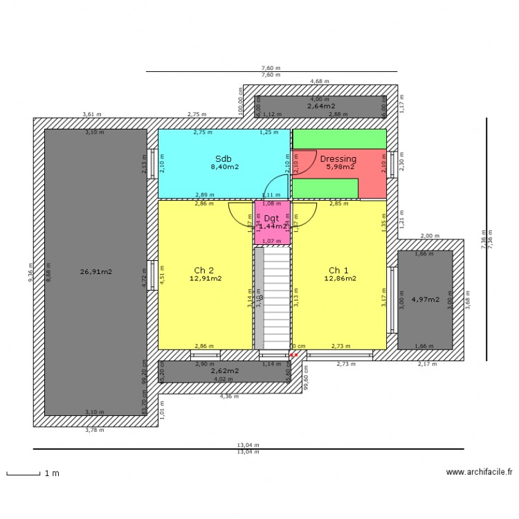 LUDWIKOSKI ETAGE. Plan de 0 pièce et 0 m2