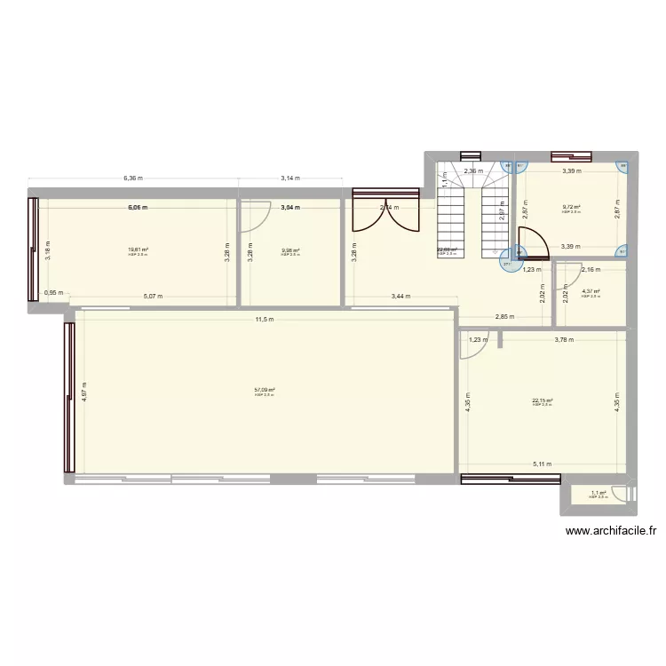 Merville. Plan de 8 Pièces et 147 m² Merville. Plan de 8 Pièces et 147 m²