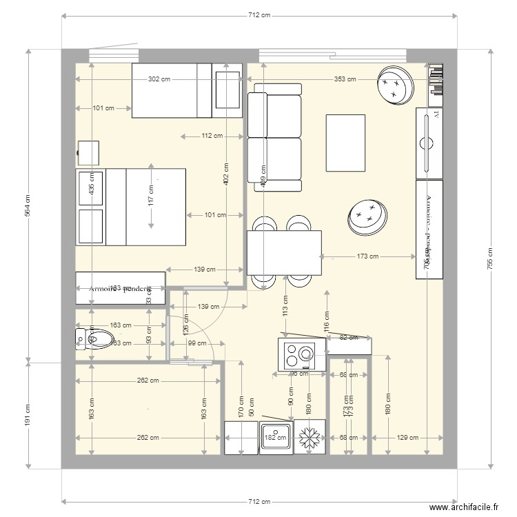 appart 5. Plan de 0 pièce et 0 m2