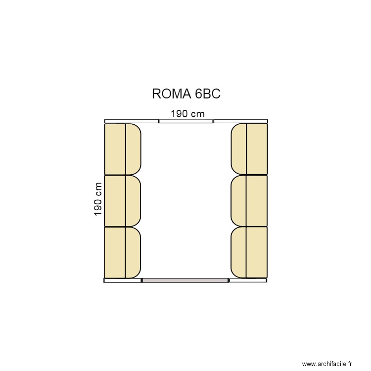 ROMA 6BC. Plan de 0 pièce et 0 m2