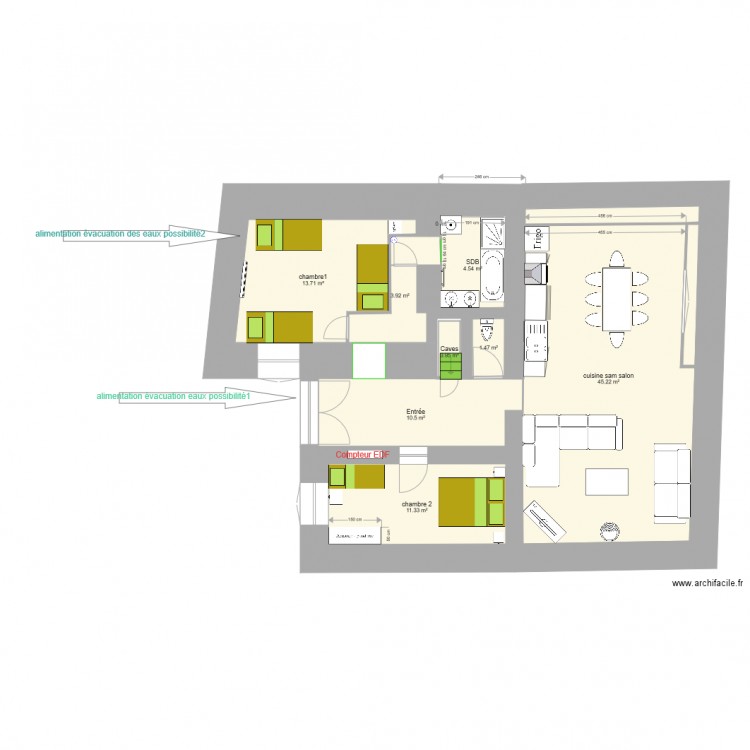 monetier RDC. Plan de 0 pièce et 0 m2