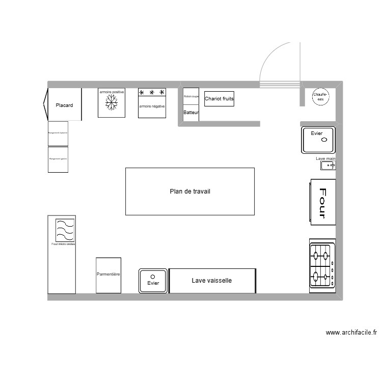 Plan cuisine Alleuds. Plan de 0 pièce et 0 m2