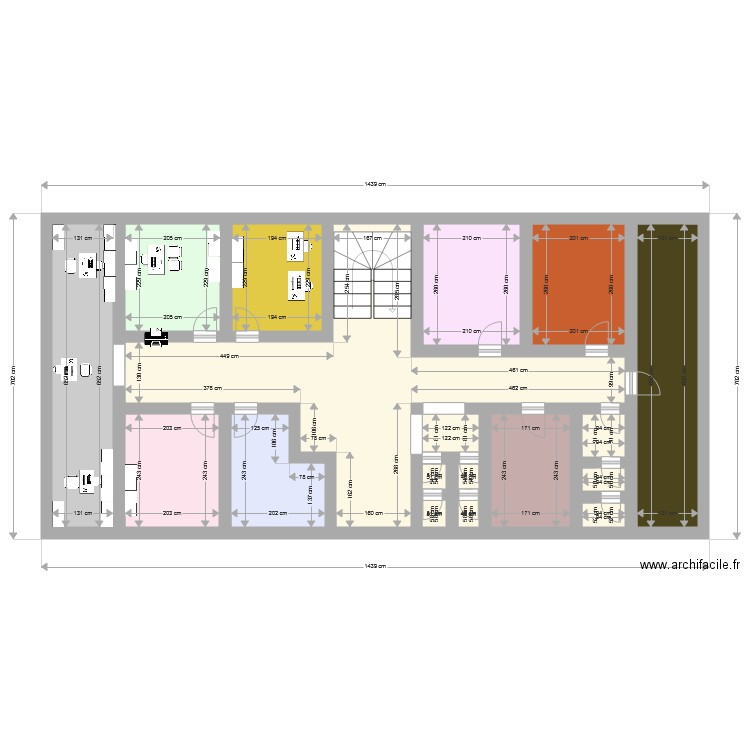 bureau 2018 etage 2. Plan de 0 pièce et 0 m2