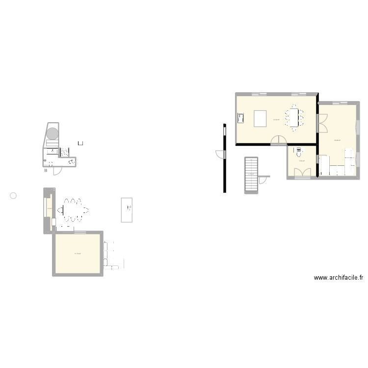 plan sdb lgc. Plan de 6 pièces et 97 m2