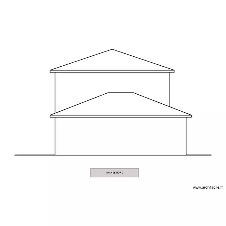 facade nord permis . Plan de 