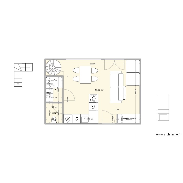 Courchevel V1. Plan de 0 pièce et 0 m2