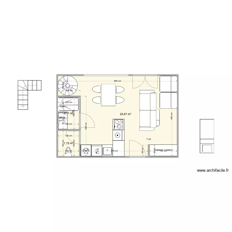 Courchevel V1. Plan de 