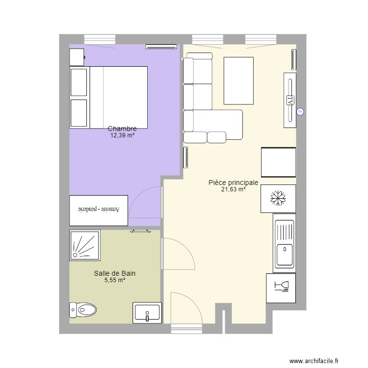 Appartement. Plan de 0 pièce et 0 m2