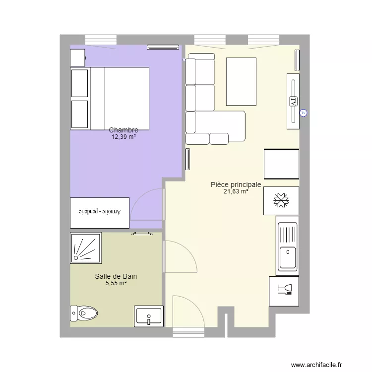 Appartement. Plan de 