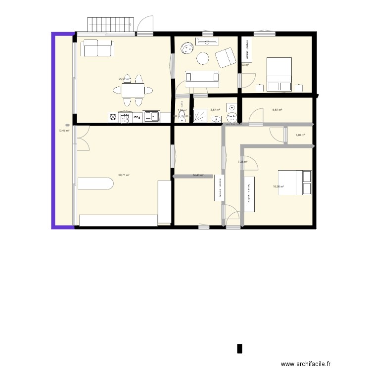 cathy 4. Plan de 11 pièces et 142 m2