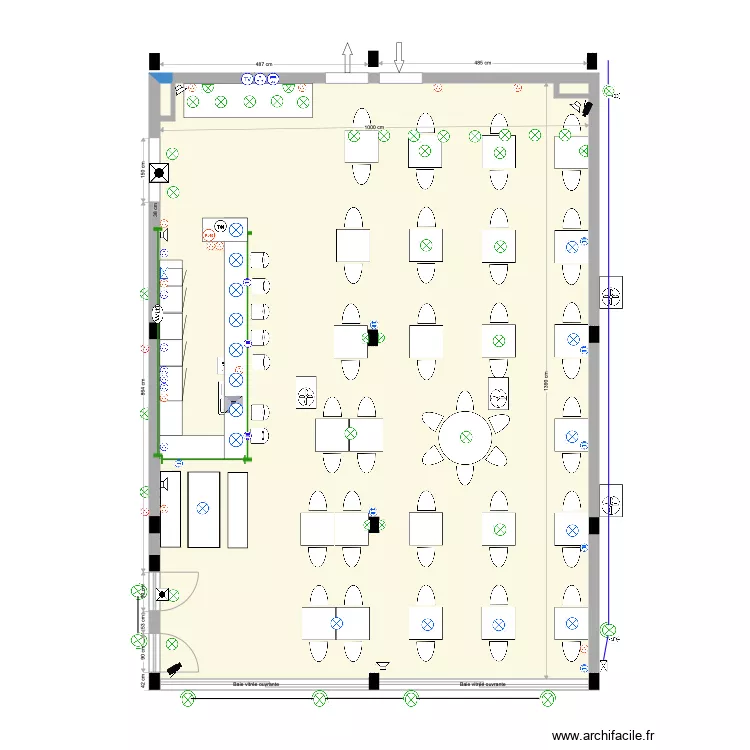 Salle resto Ivato du 23 11 21 version 62 places. Plan de Salle resto Ivato du 23 11 21 version 62 places. Plan de