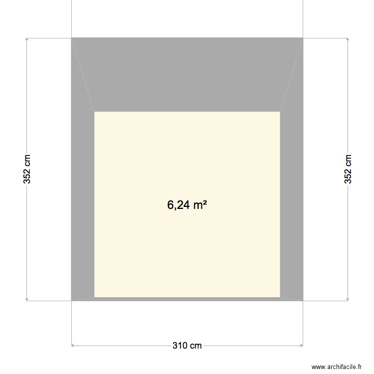 plan de face garage 2. Plan de 0 pièce et 0 m2