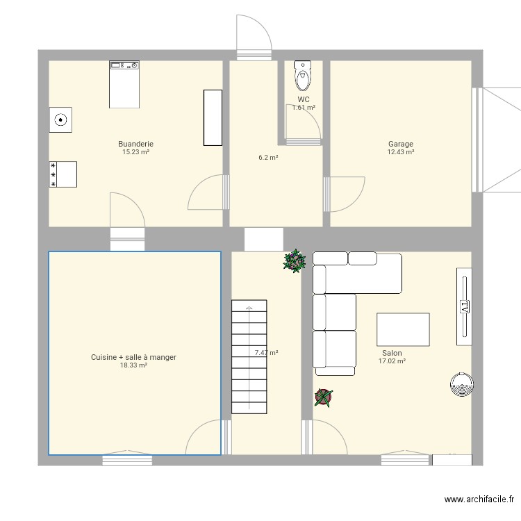 Maison. Plan de 0 pièce et 0 m2