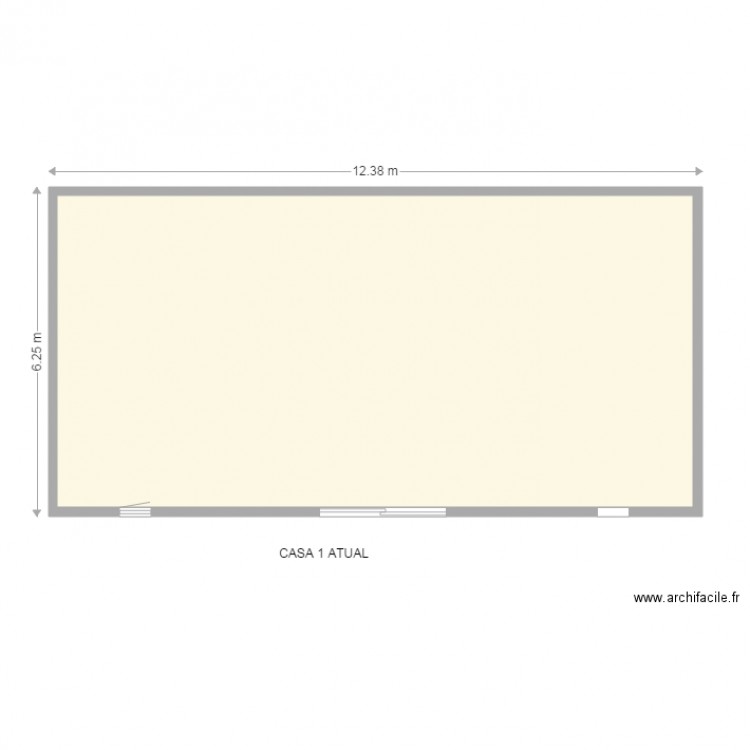 casa 1. Plan de 0 pièce et 0 m2