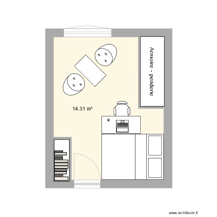 Chambre. Plan de 0 pièce et 0 m2
