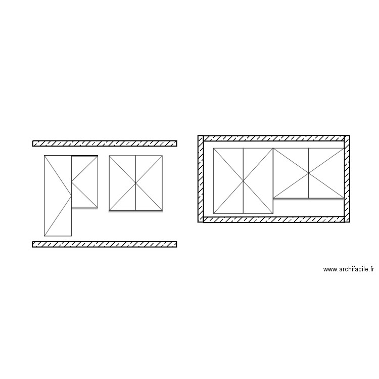 German. Plan de 7 pièces et 66 m2